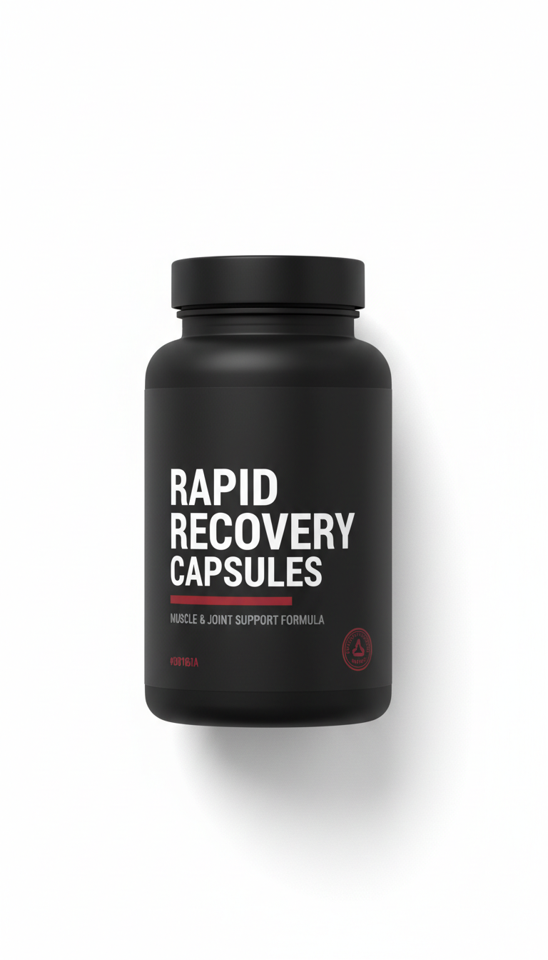 Rapid Recovery Capsules Matte Black Bottle