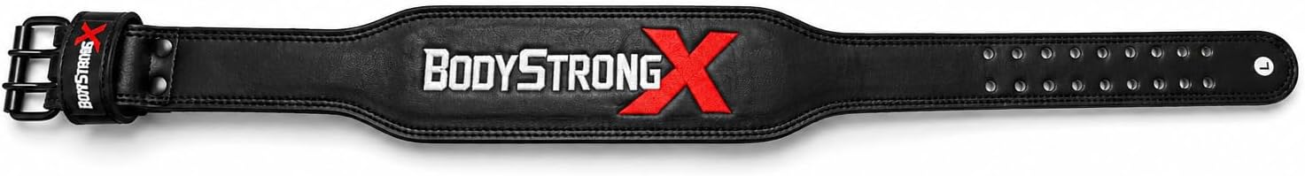 7mm Leather Weightlifting Belt – Genuine Leather Lifting Belt for Squats, Deadlifts, Powerlifting & Bodybuilding, Adjustable Double Prong Buckle, Lower Back Support for Strength Training, Men & Women