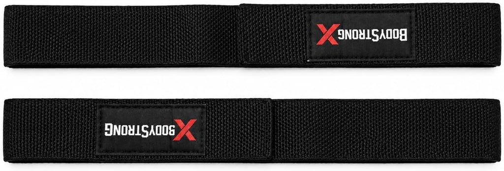 Weight Lifting Wrist Straps – Heavy Duty Cotton Lifting Straps with Neoprene Wrist Padding for Deadlifts, Pull Ups, Bodybuilding, Powerlifting, Strength Training & Gym Workouts (Black, Pair)