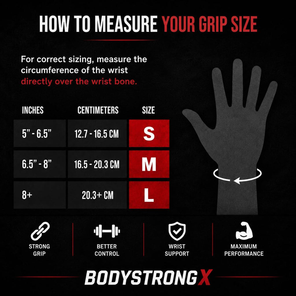 Weight Lifting Grips for Men & Women, Non-Slip Rubber Palm Grips with Padded Wrist Support for Deadlifts, Pull Ups, Rows, Lat Pulldowns, Powerlifting, Strength Training & Gym Workouts (Black, Medium)