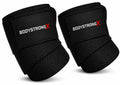 Elbow Wraps for Weightlifting (1 Pair), 40" Heavy Duty Compression Support for Bench Press, Powerlifting, Bodybuilding & Strength Training, Adjustable Hook & Loop Closure, Black