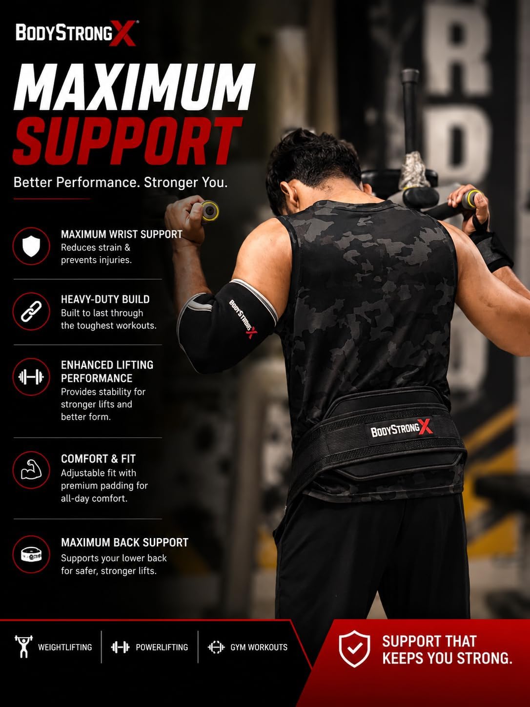 Dip Belt with Steel Chain for Weightlifting – Heavy Duty Weight Belt for Dips, Pull-Ups, Chin-Ups, Belt Squats & Strength Training – Adjustable Neoprene Padded Support for Men & Women (Black)