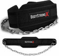 Dip Belt with Steel Chain for Weightlifting – Heavy Duty Weight Belt for Dips, Pull-Ups, Chin-Ups, Belt Squats & Strength Training – Adjustable Neoprene Padded Support for Men & Women (Black)