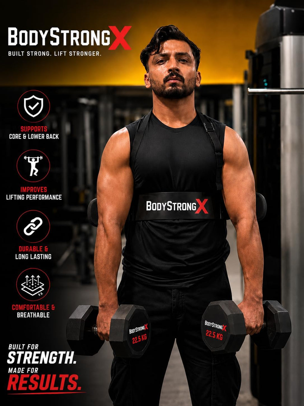 Bicep Arm Blaster for Weightlifting & Bodybuilding, Adjustable Aluminum Arm Curl Support with Comfortable Neck Pad and Elbow Padding for Bicep Isolation & Strength Training (Black)