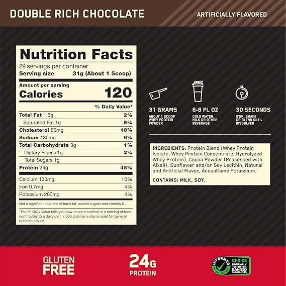 GOLD STANDARD 100% WHEY 2LBS BY OPTIMUM NUTRITION