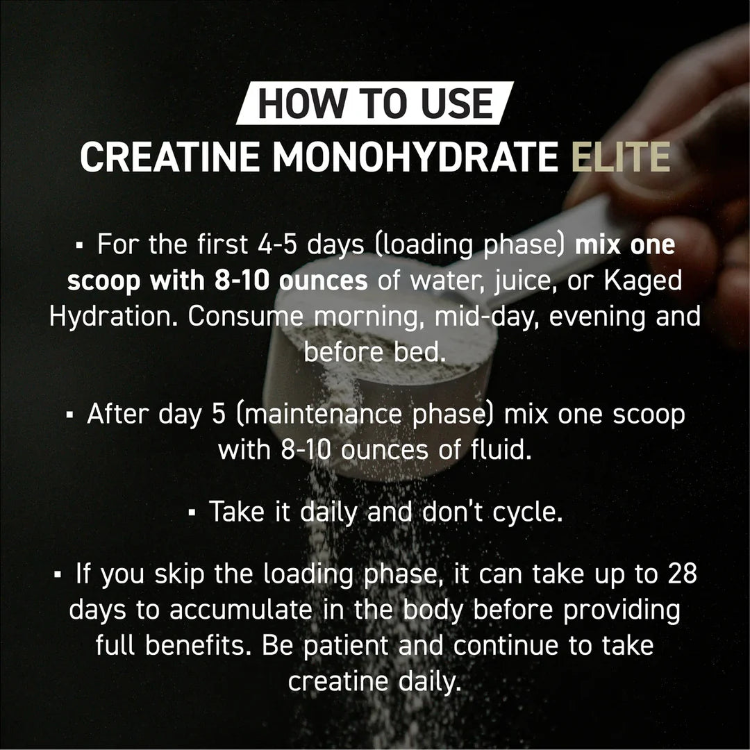 KAGED CREATINE MONOHYDRATE ELITE 60 SERVINGS