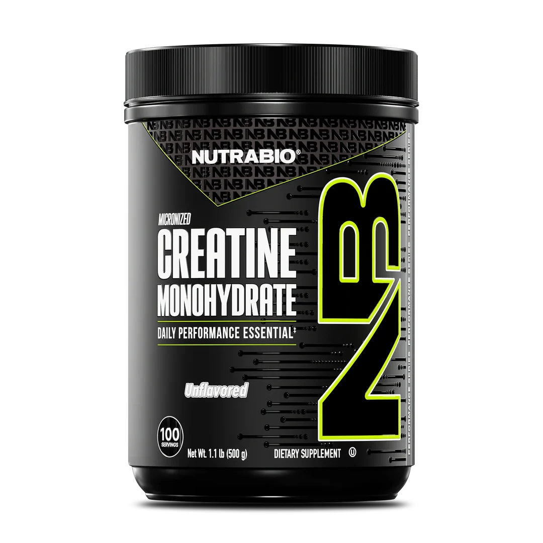 CREATINE MONOHYDRATE 100 SERVINGS UNFLAVORED BY NUTRA BIO ( HALAL,GMP CERTIFIED, FDA APPROVED)