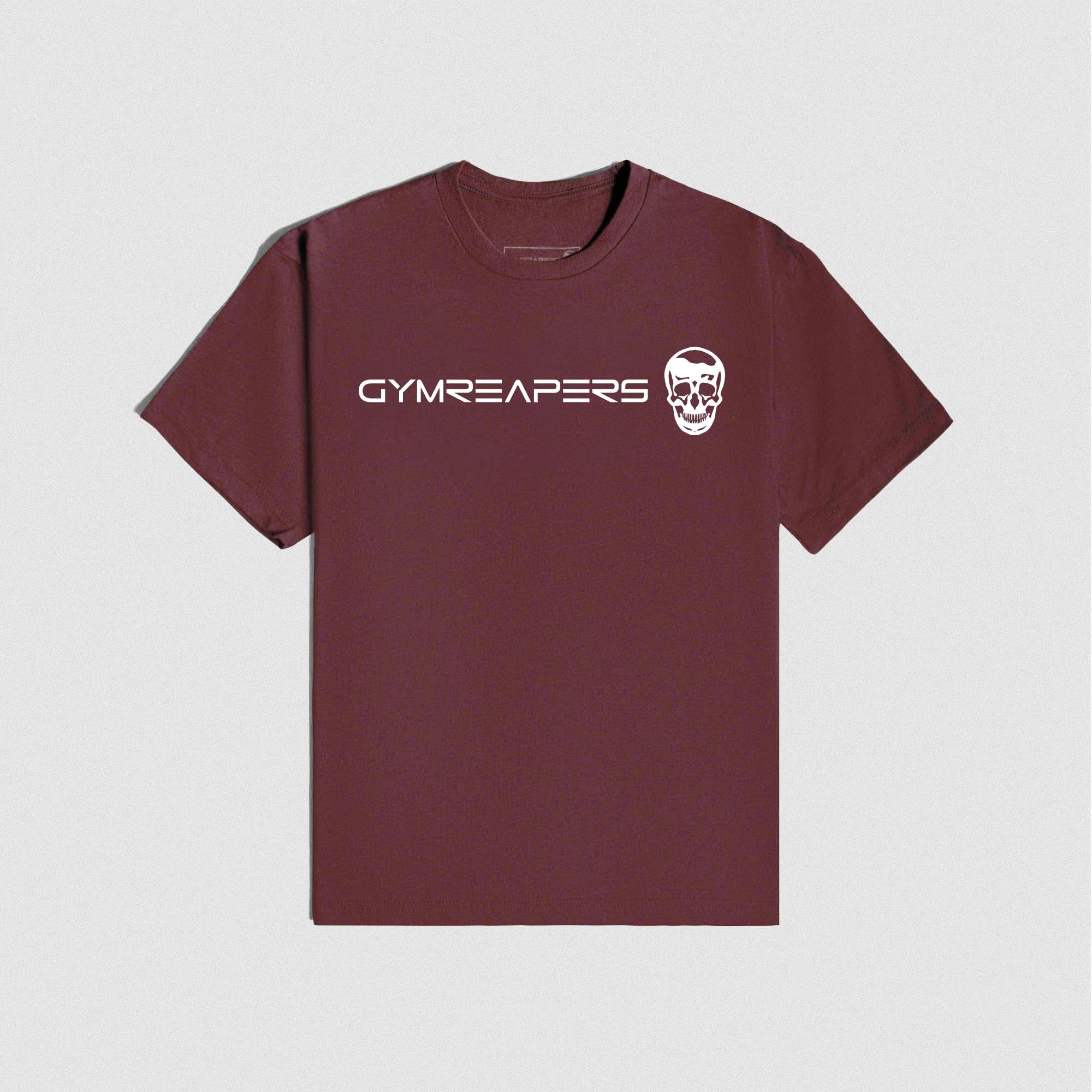 Wine Basic Shirt lay flat shot front view